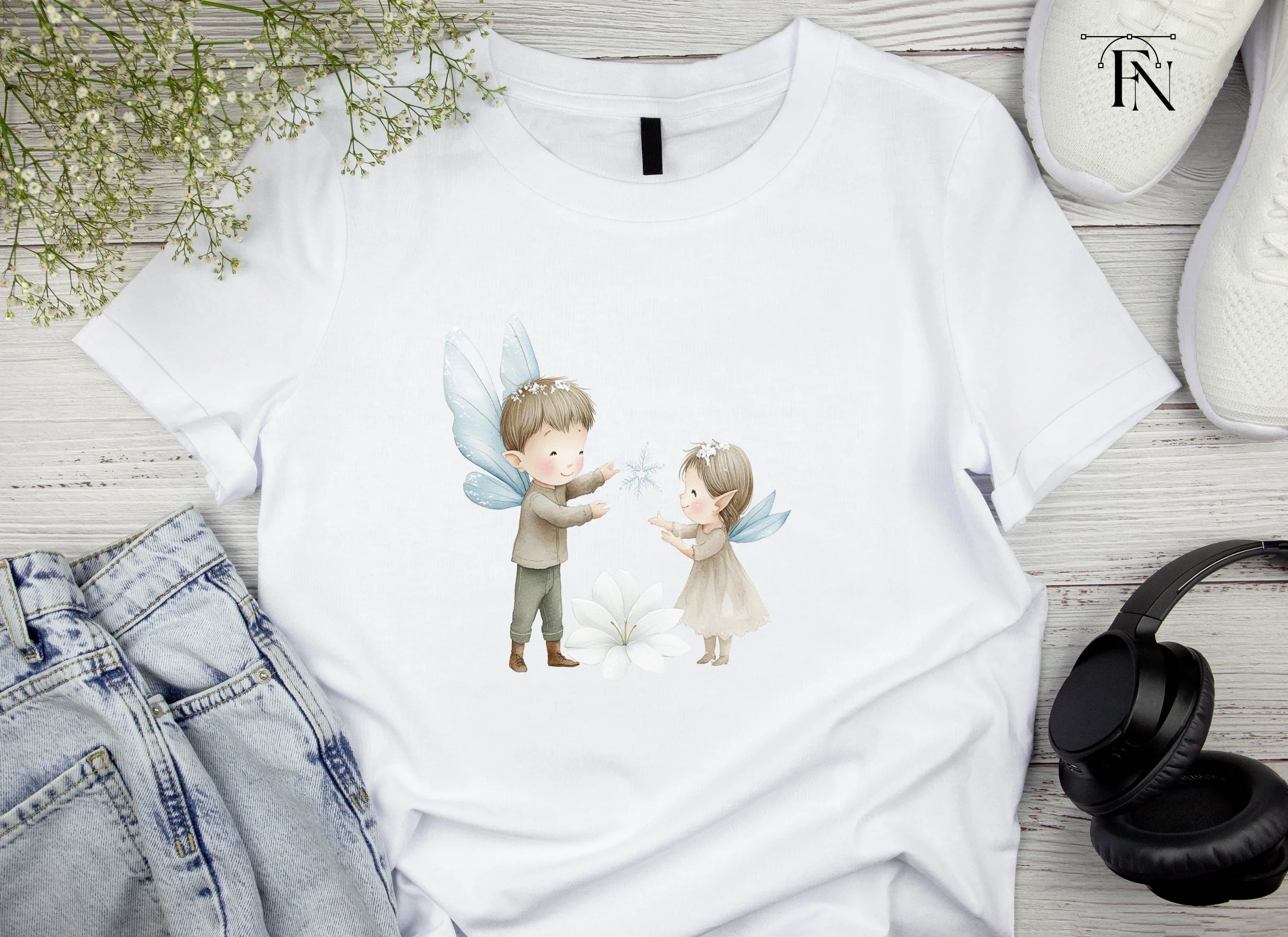 Winter Fairy Children Clipart Bundle