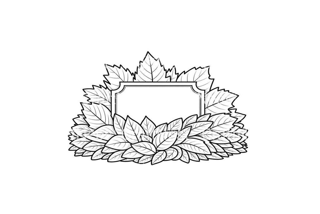Leafy Frames Coloring Books