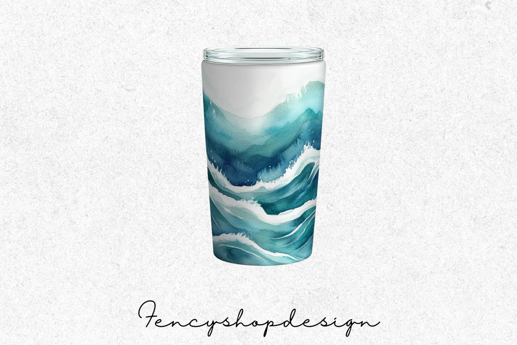 Ocean Wave Tumbler Clipart Bundle