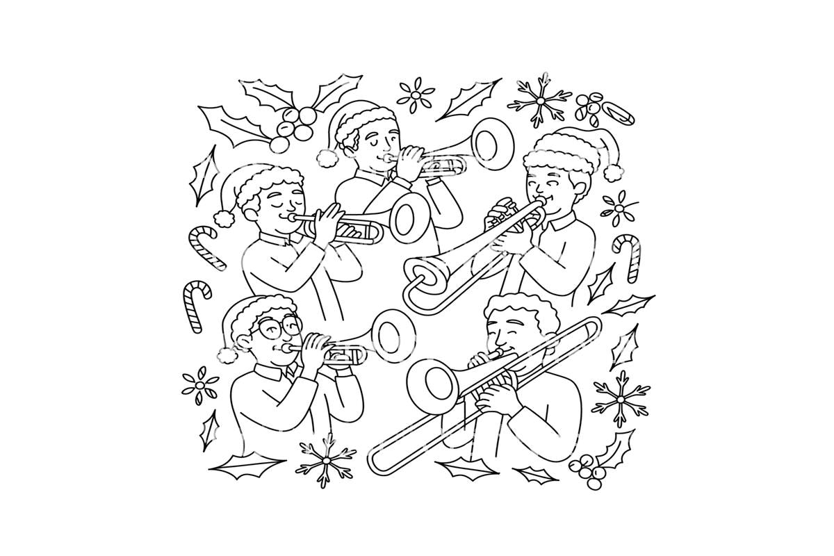 Hot Cocoa Music Notes Coloring Books
