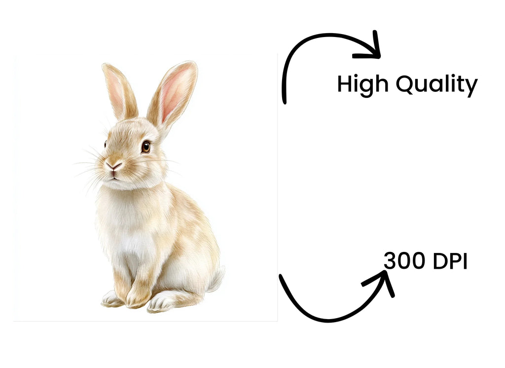 Adorable Baby Bunny Clipart Bundle