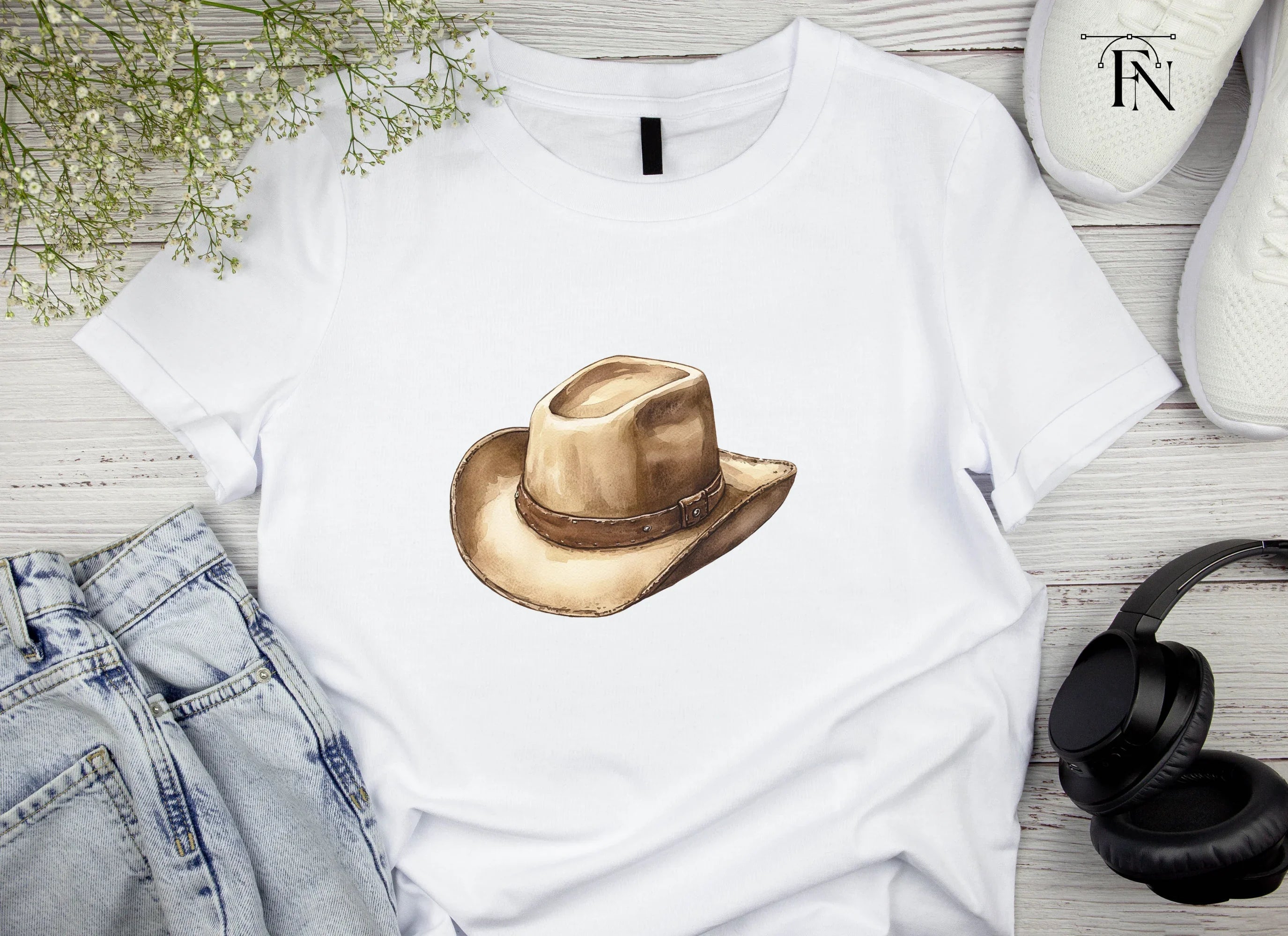 Rustic Cowboy Hats Clipart Bundle