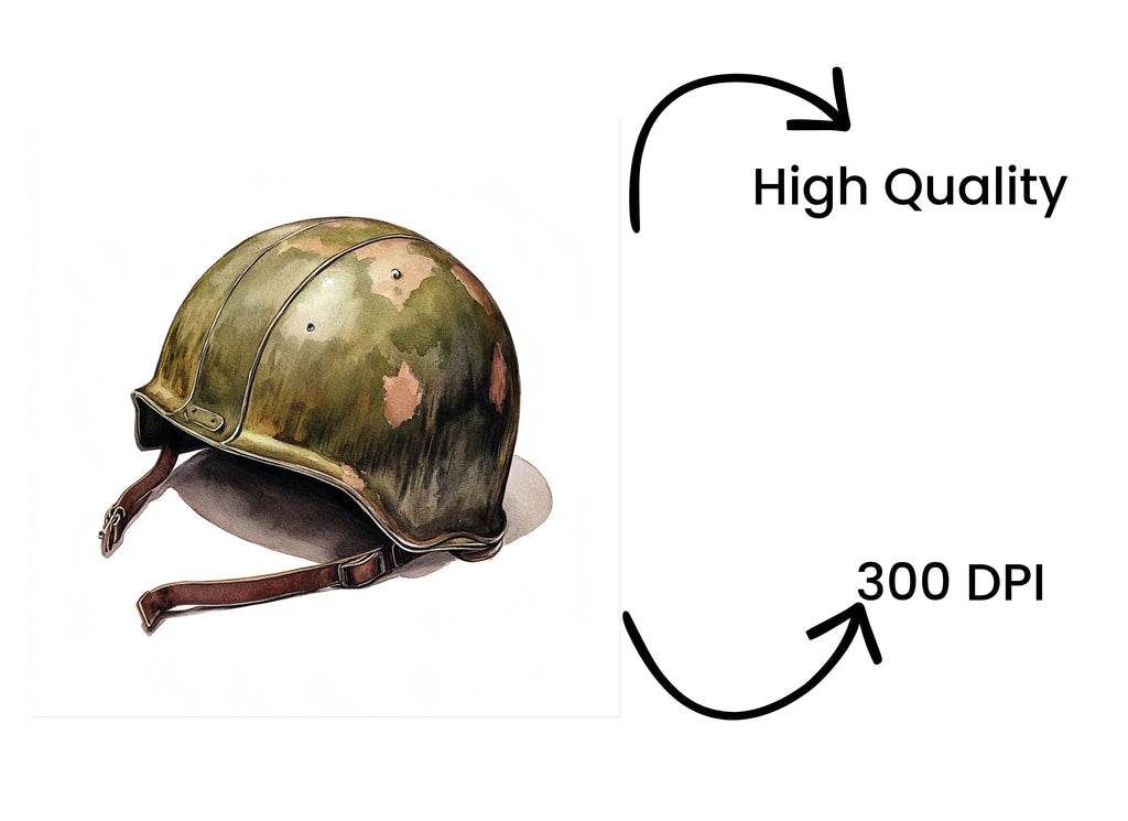 Military Helmets Clipart Bundle