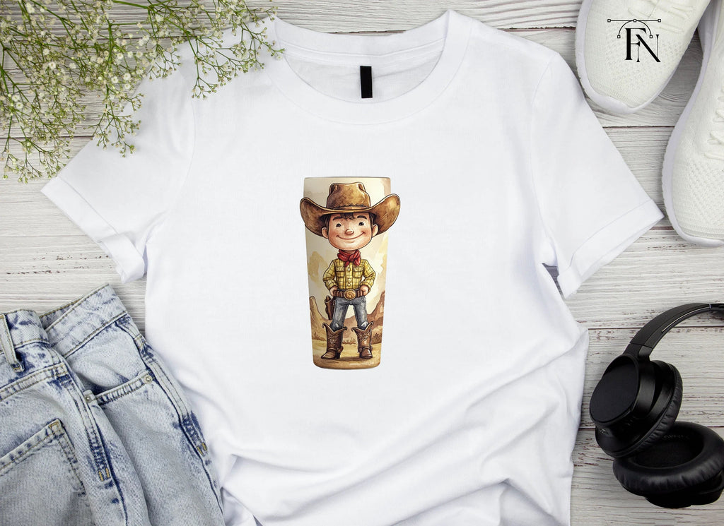 Cute Cowboy Kid Clipart Bundle