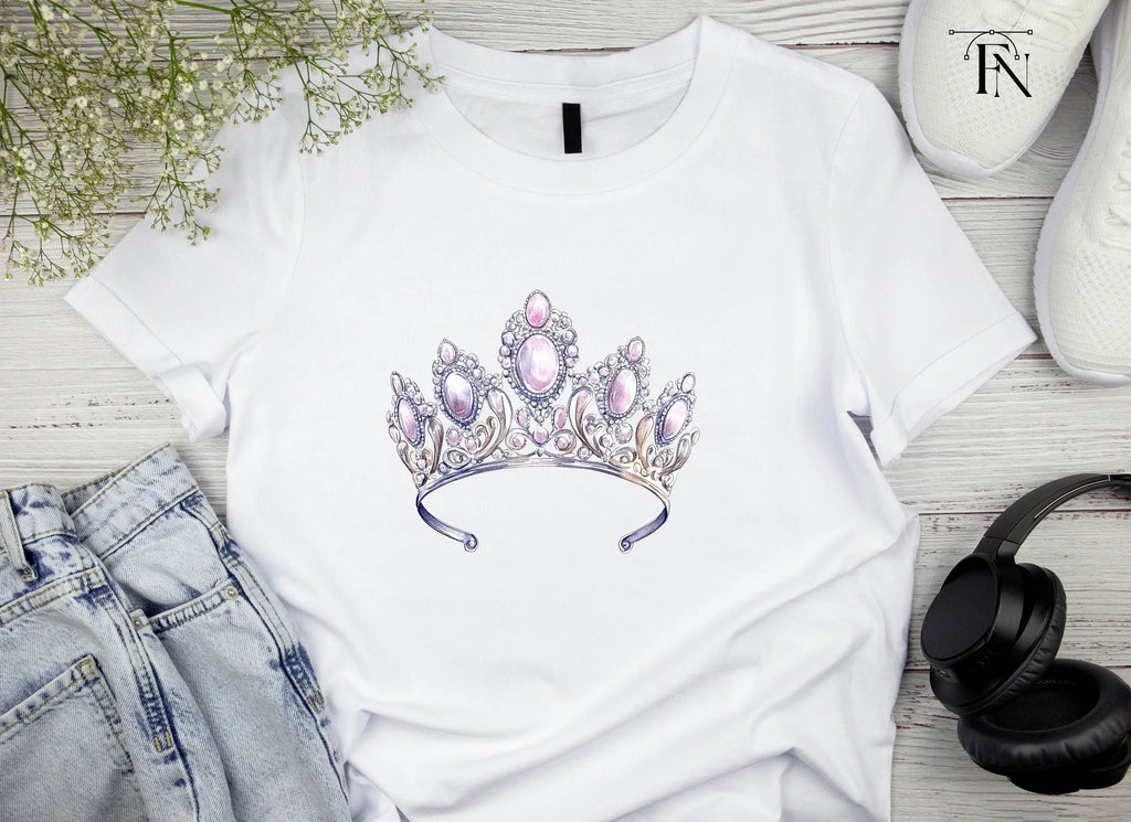 Elegant Silver and Pink Tiara Clipart Bundle
