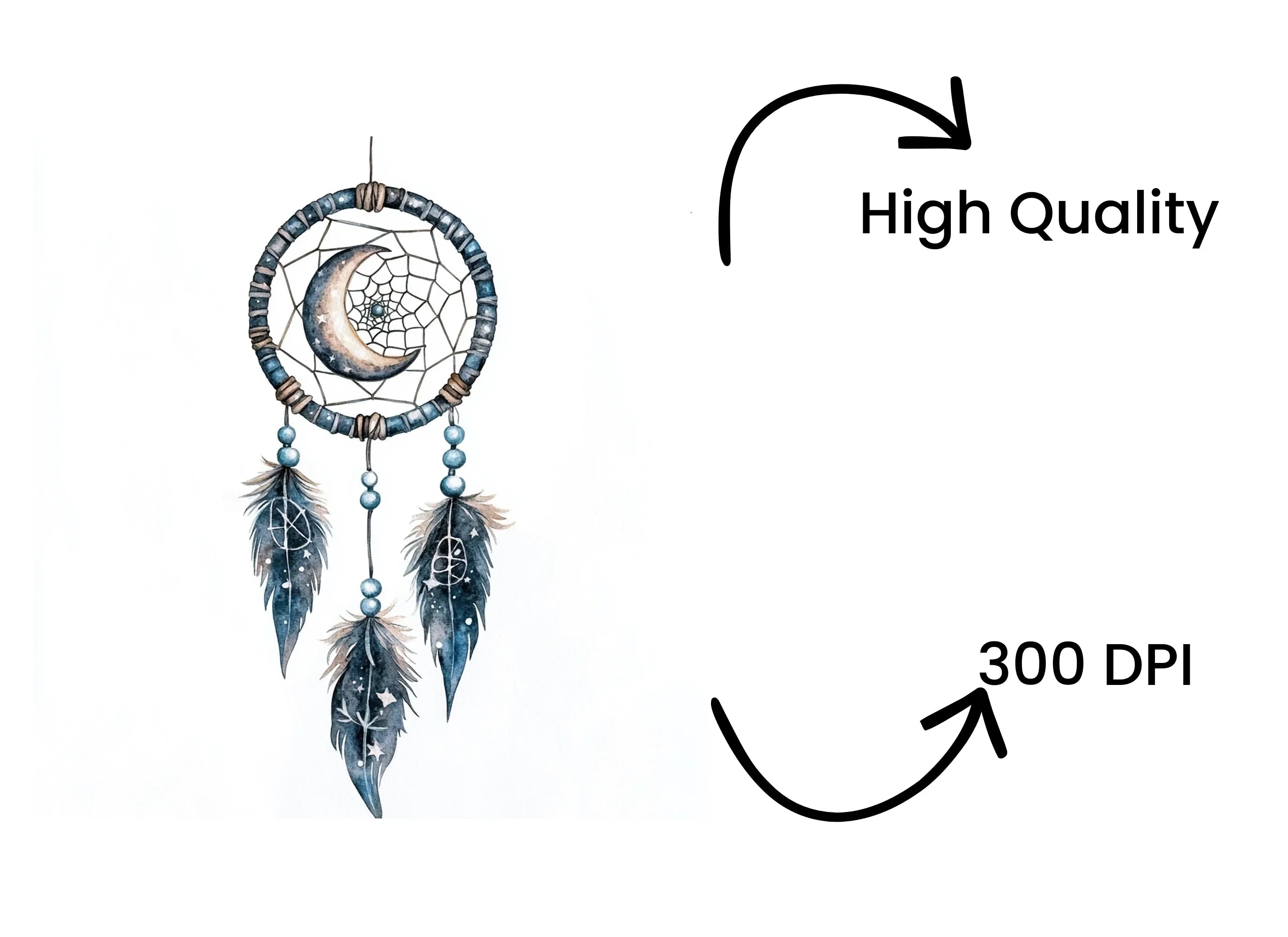 Boho Dreamcatcher Clipart Bundle