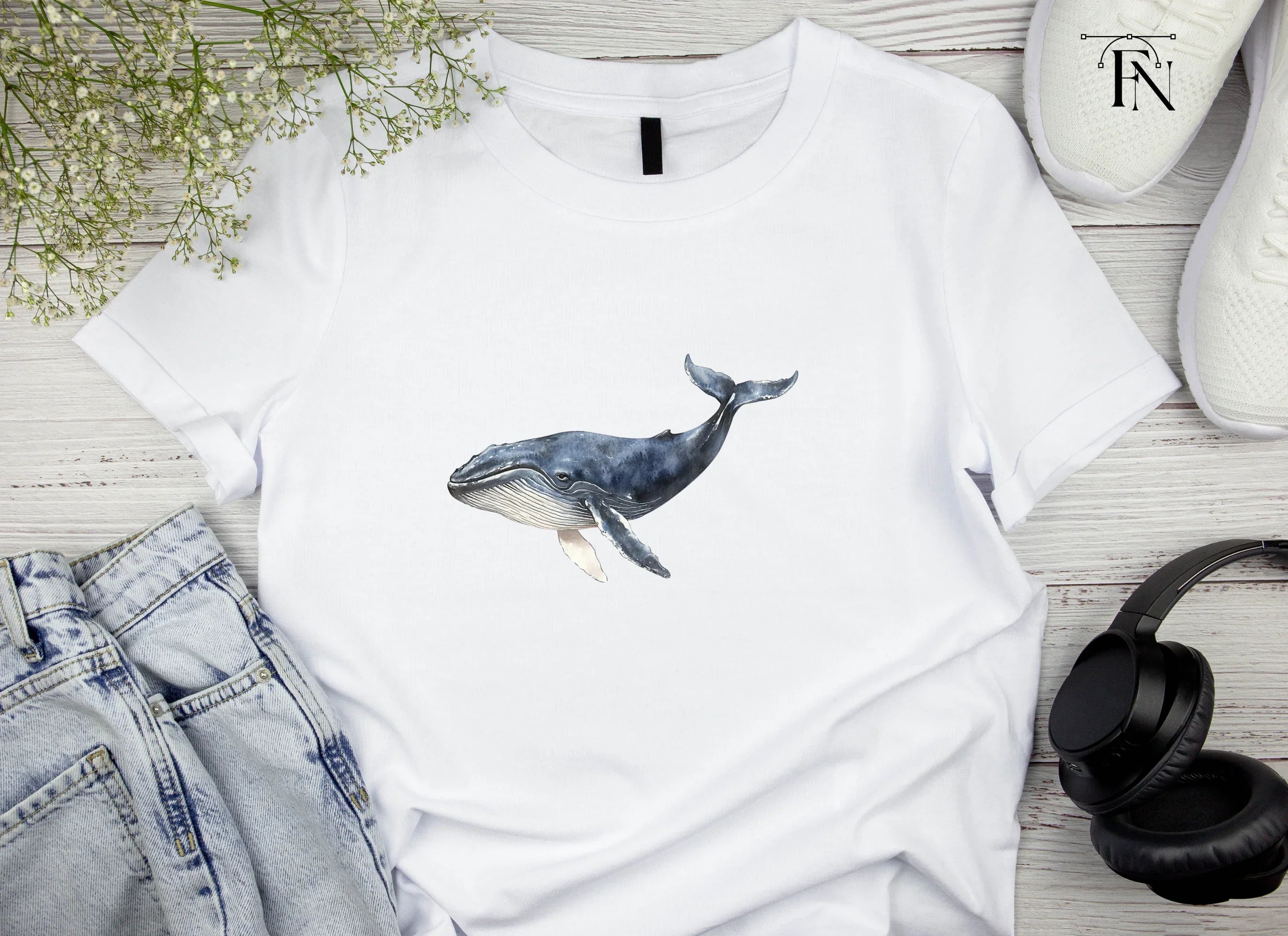 Blue Whale Clipart Bundle