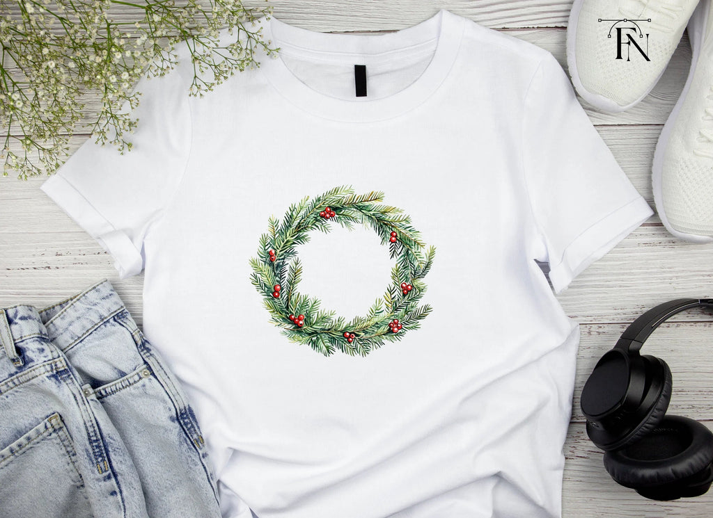 Christmas Wreaths Clipart Bundle