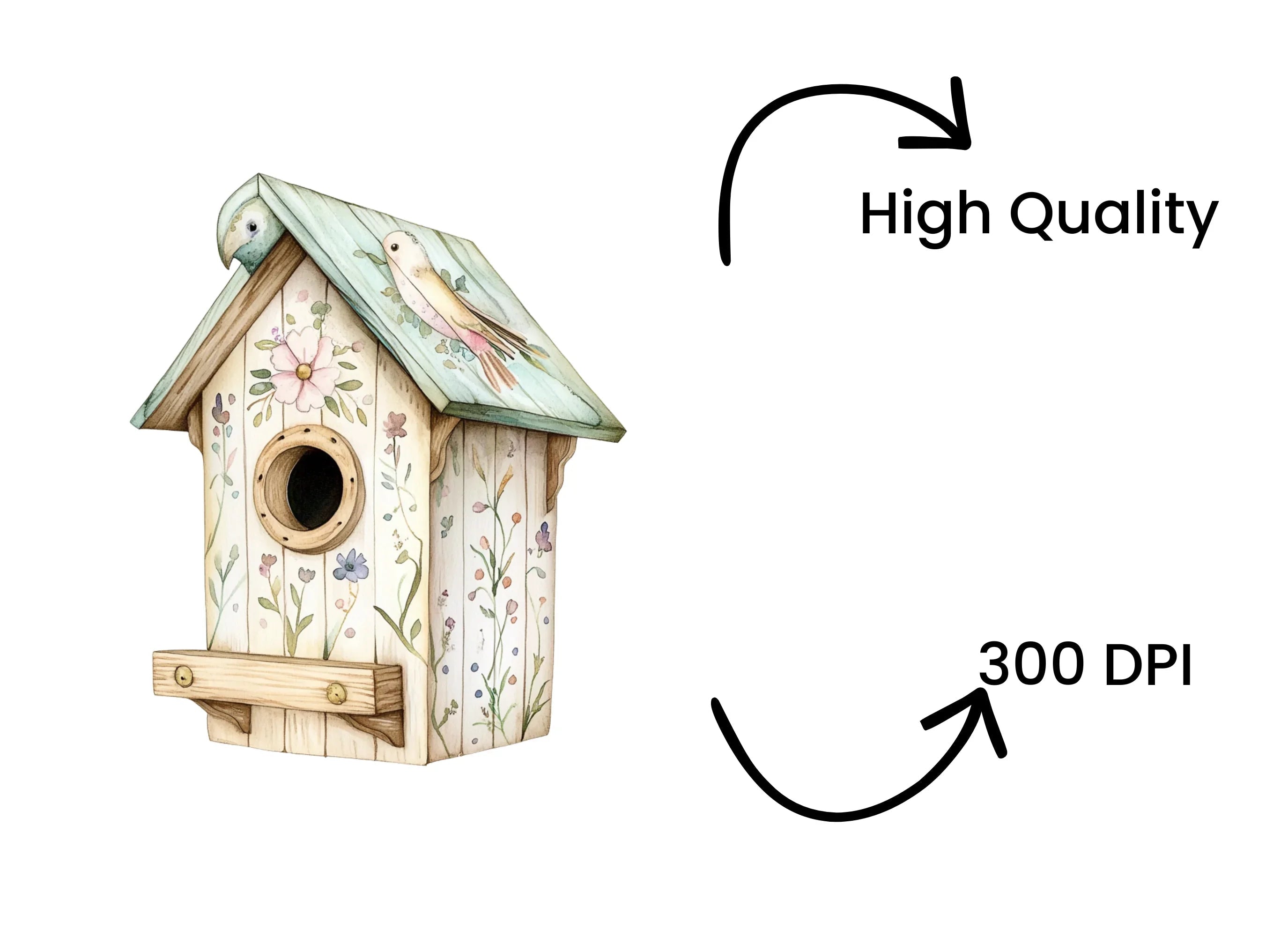 Birdhouse Clipart Bundle