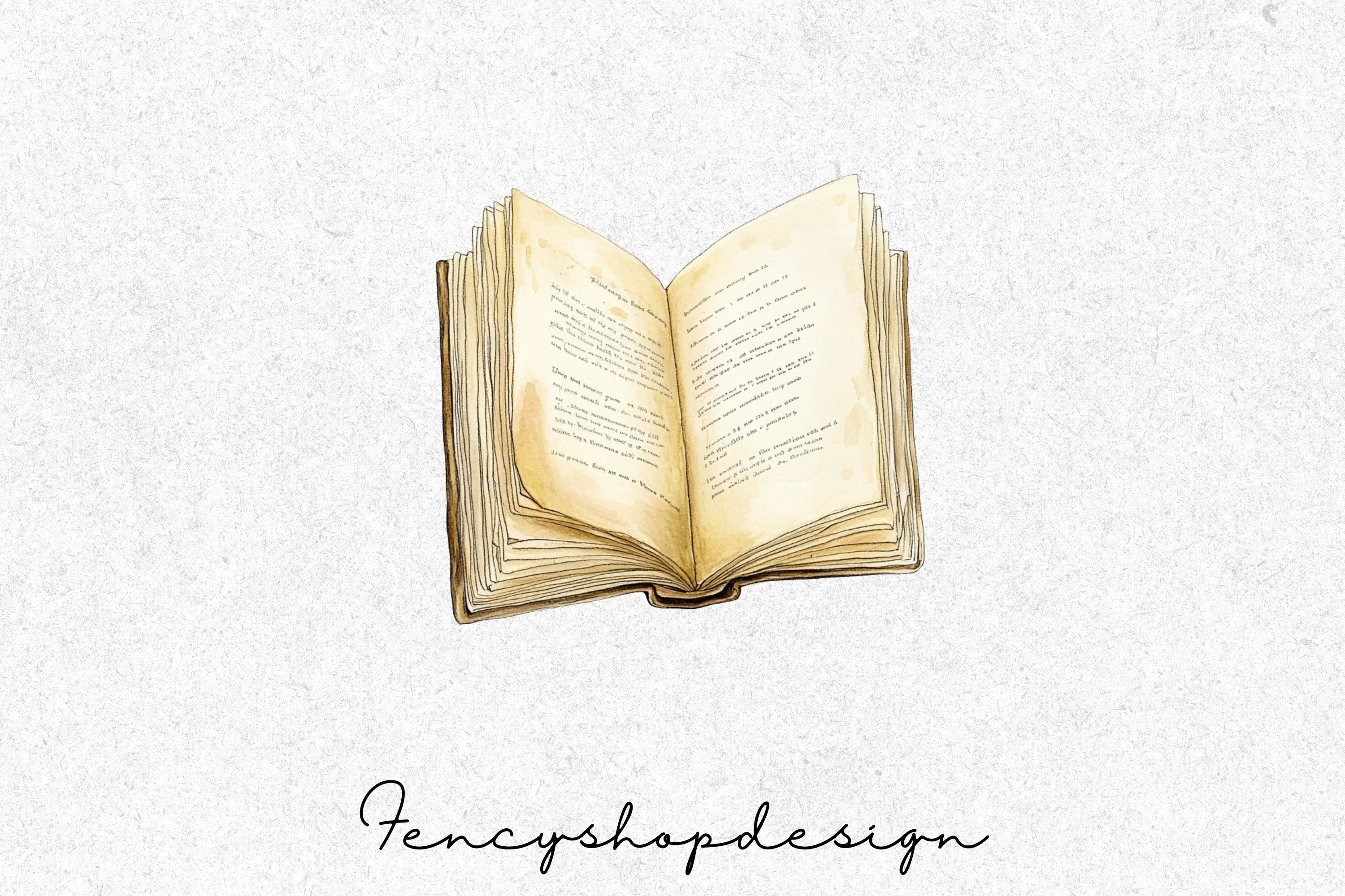 Vintage Books Clipart Bundle