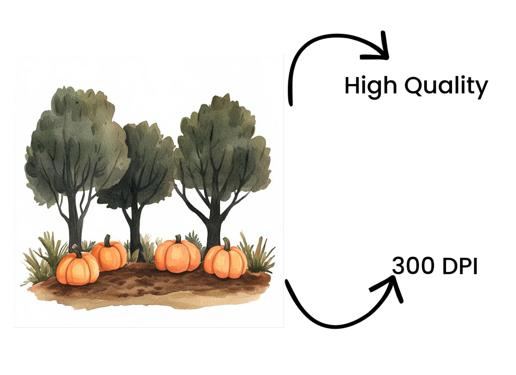 Autumn Pumpkin Patch Clipart Bundle