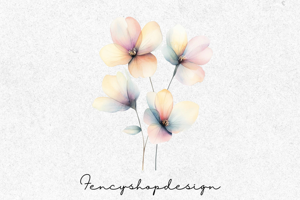 Soft Floral Bouquets Clipart Bundle