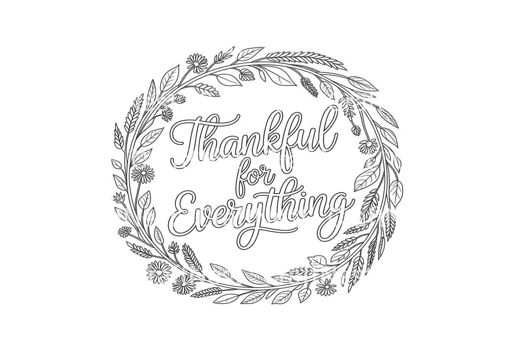 Thankful Wreath Coloring Books