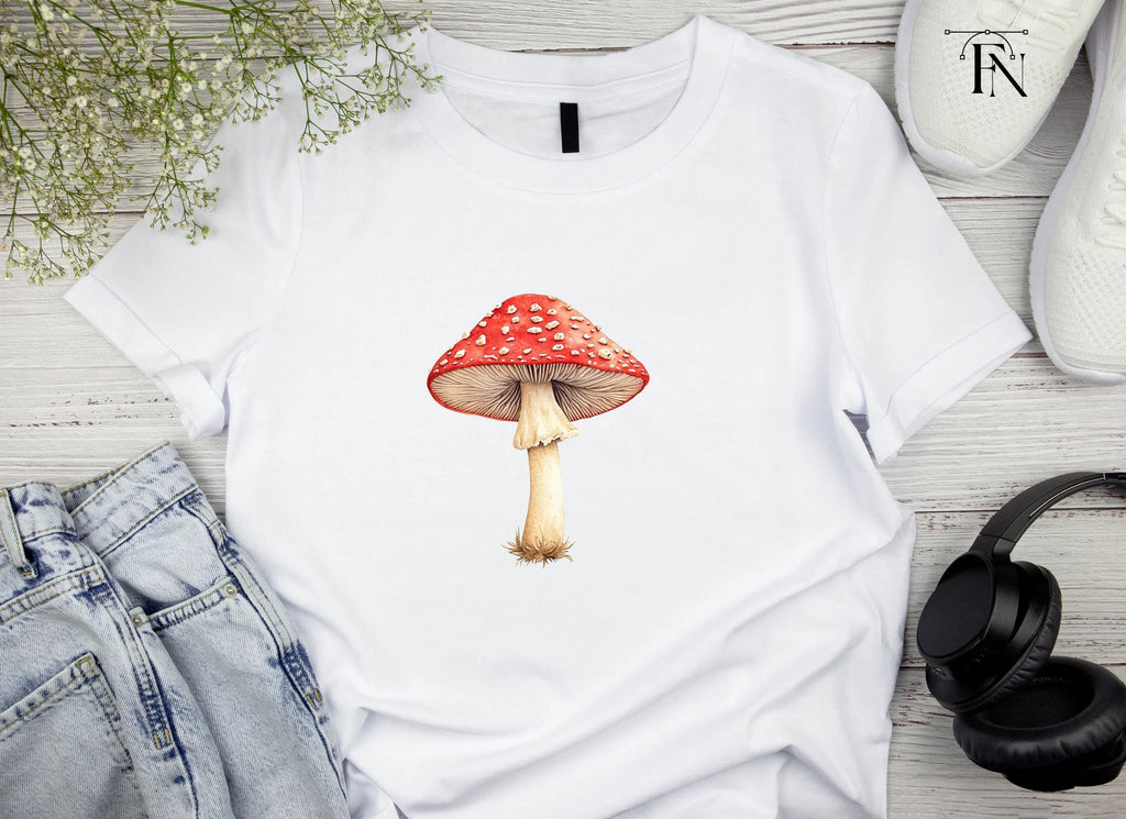 Red Toadstool Mushroom Clipart Bundle
