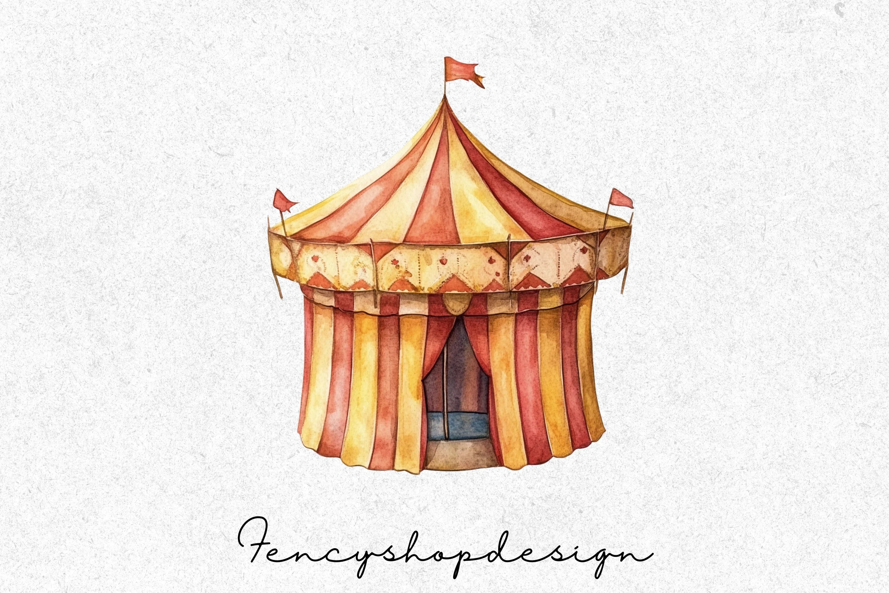 Vintage Circus Carnival Clipart Bundle
