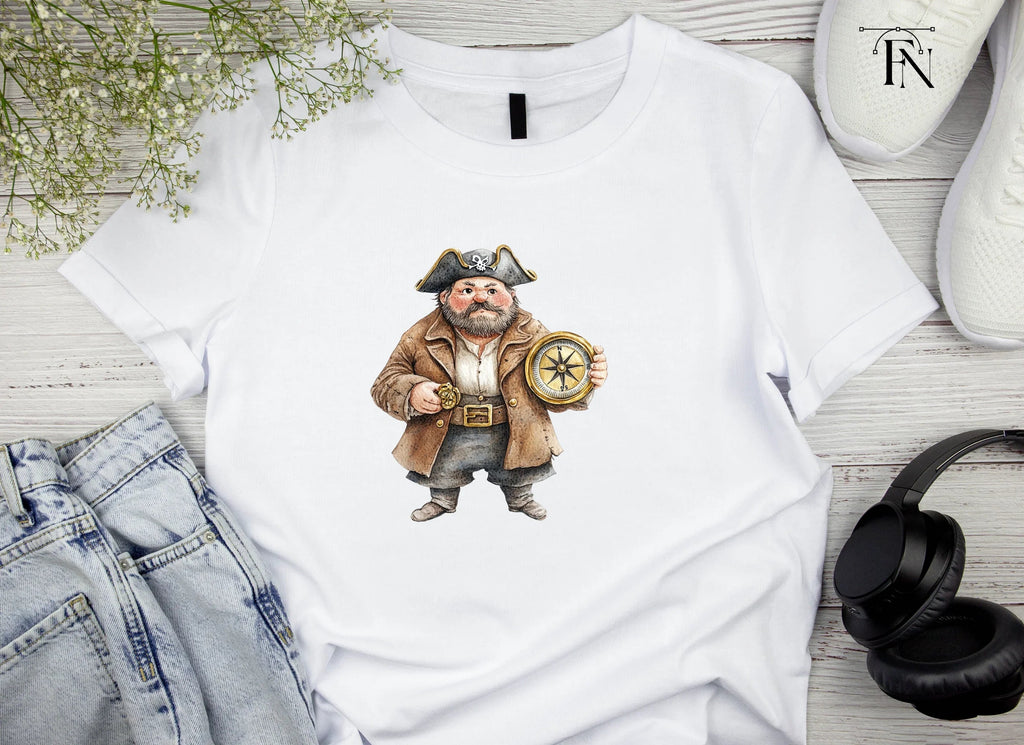 Bearded Pirates with Compasses Clipart Bundle