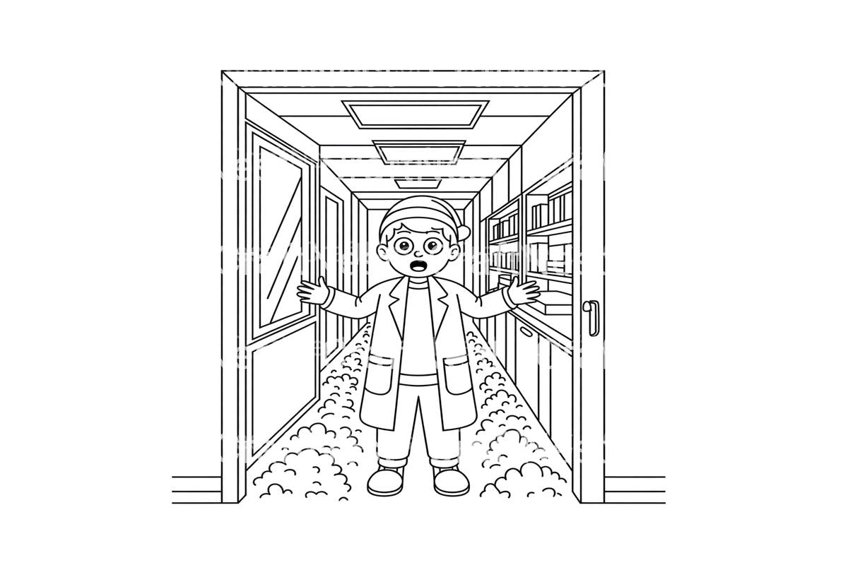 Mad Scientist Lab Mess Coloring Books