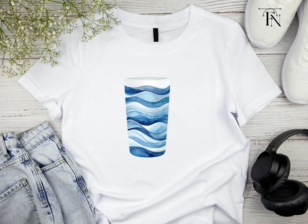 Blue Waves Tumbler Clipart Bundle