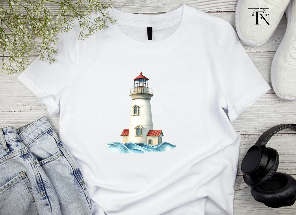 Lighthouse and Waves Clipart Bundle