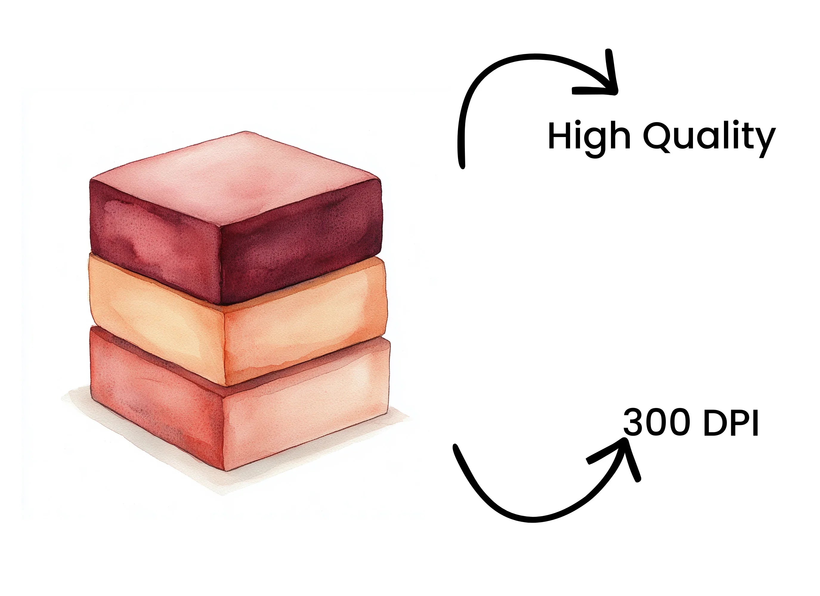 Stacked Cubes Clipart Bundle