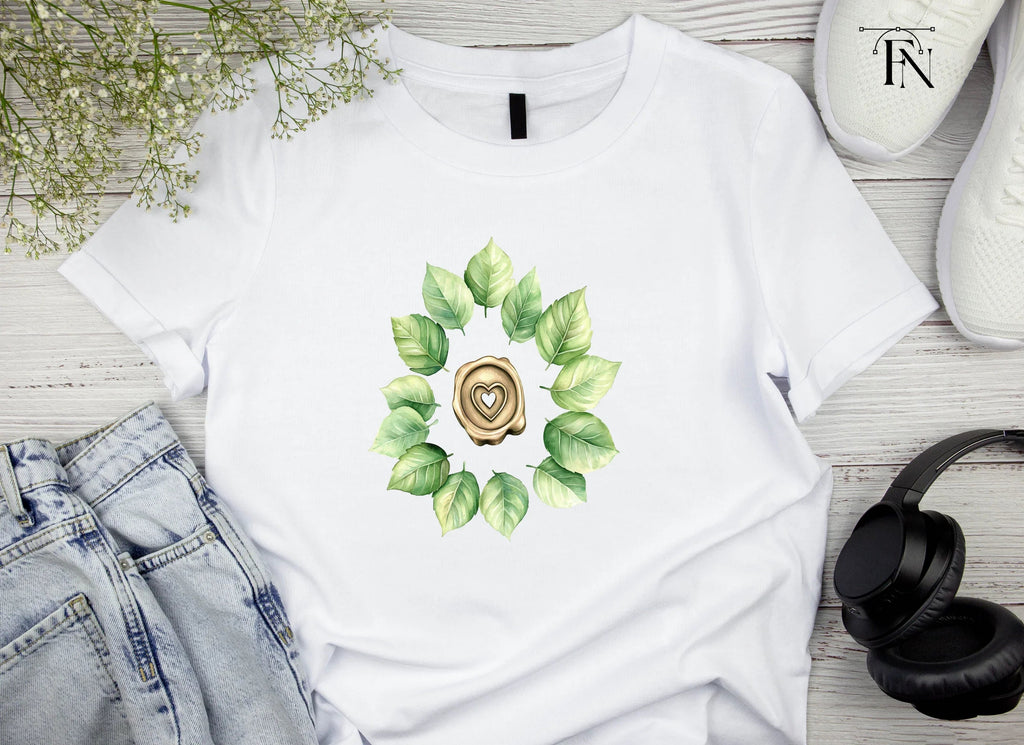 Botanical Heart Wax Seal Clipart Bundle