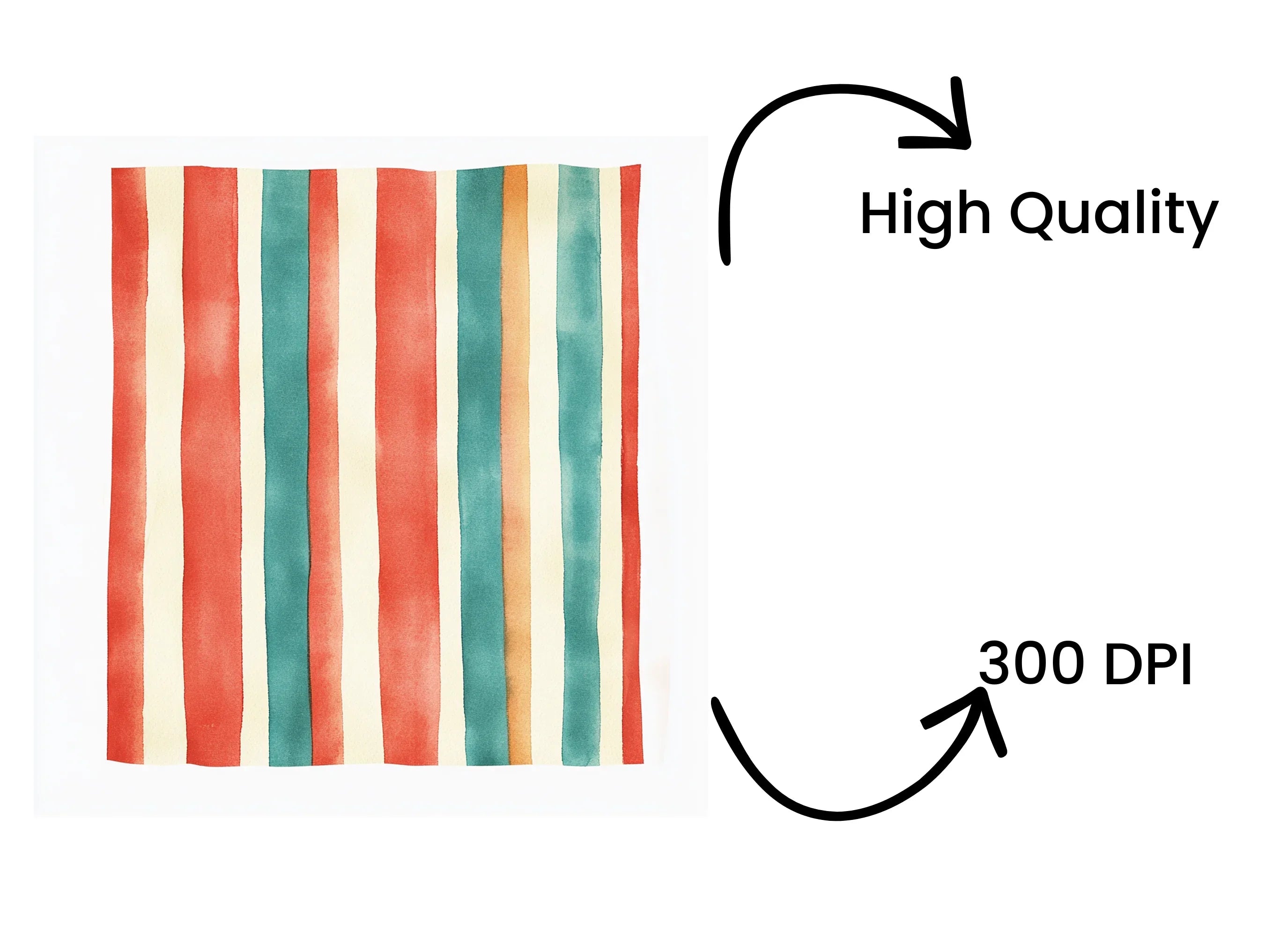 Striped Background Clipart Bundle