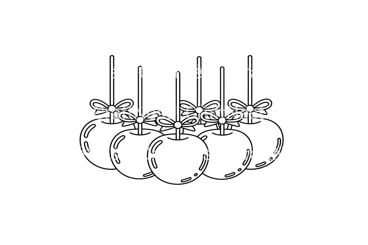 Caramel Apples Delight Coloring Books
