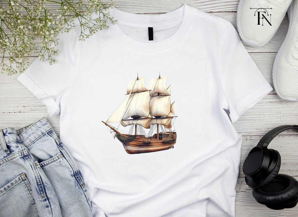 Vintage Sailing Ships Clipart Bundle