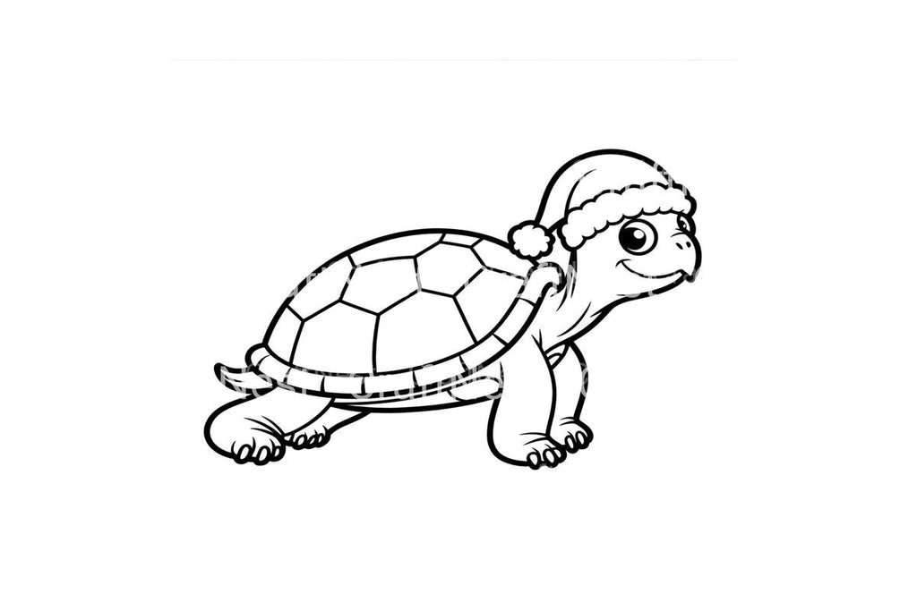 Christmas Turtle Coloring Books Coloring Books