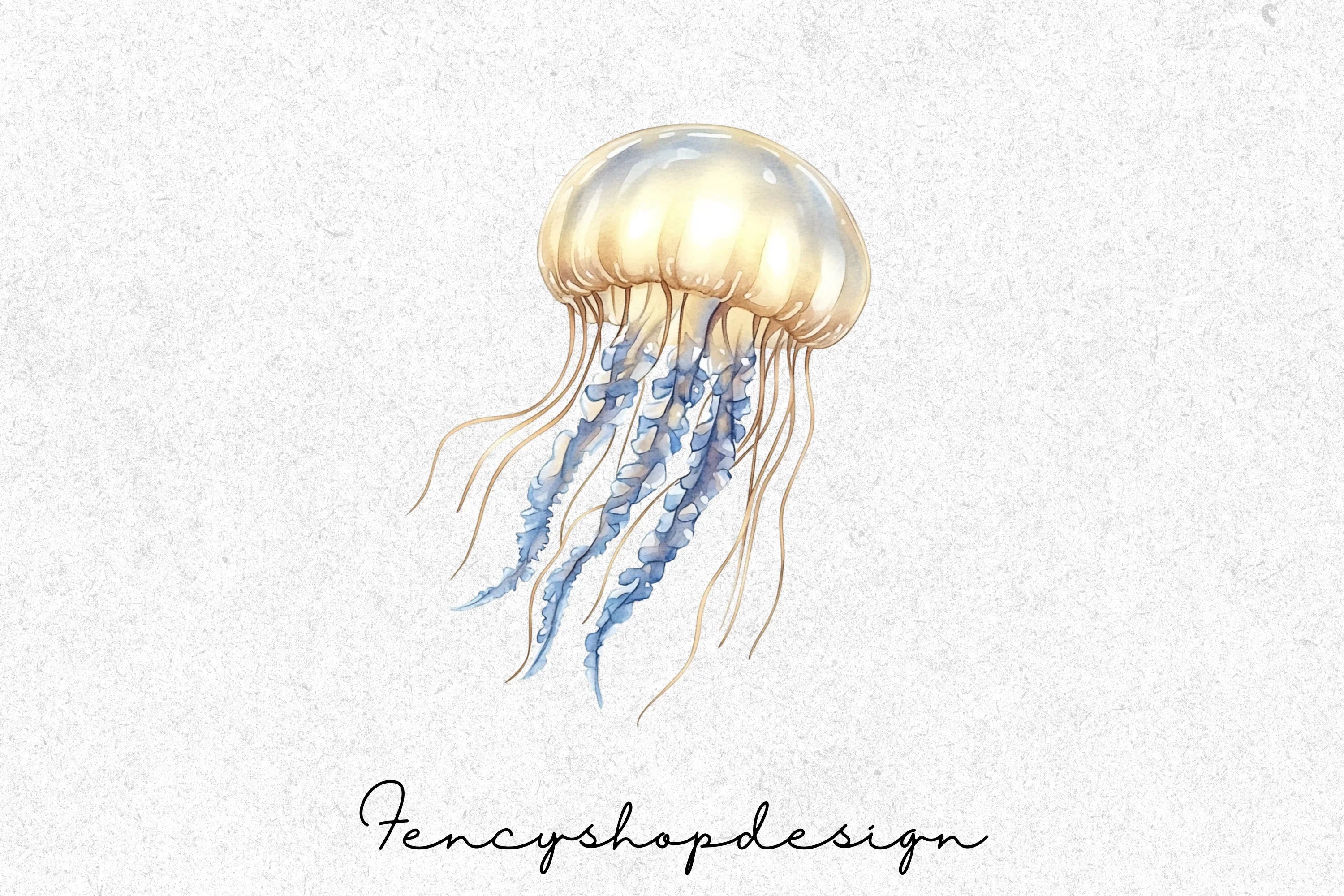 Jellyfish Ocean Clipart Bundle