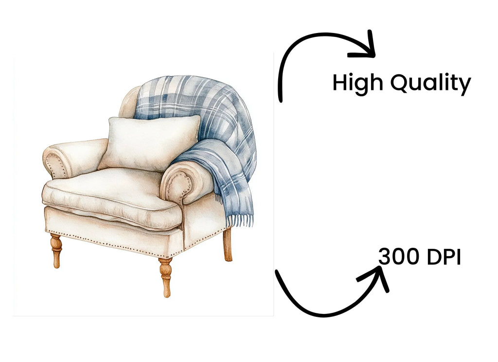 Comfortable Armchairs Clipart Bundle