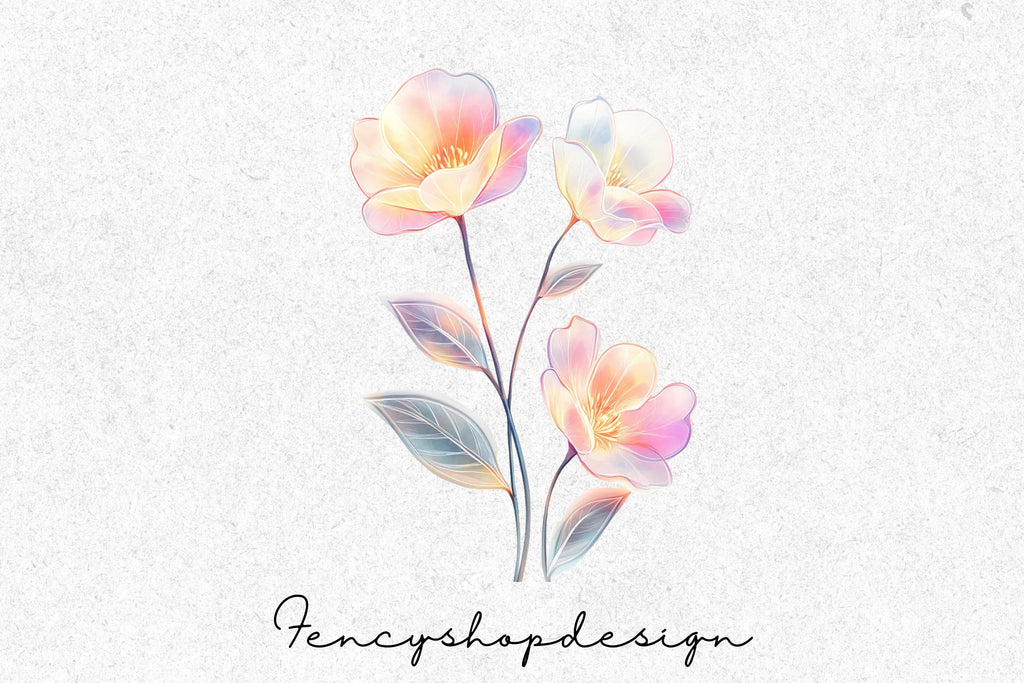 Delicate Floral Clipart Bundle