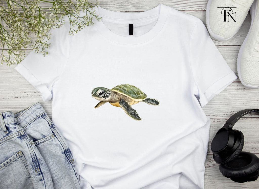 Adorable Baby Sea Turtle Clipart Bundle