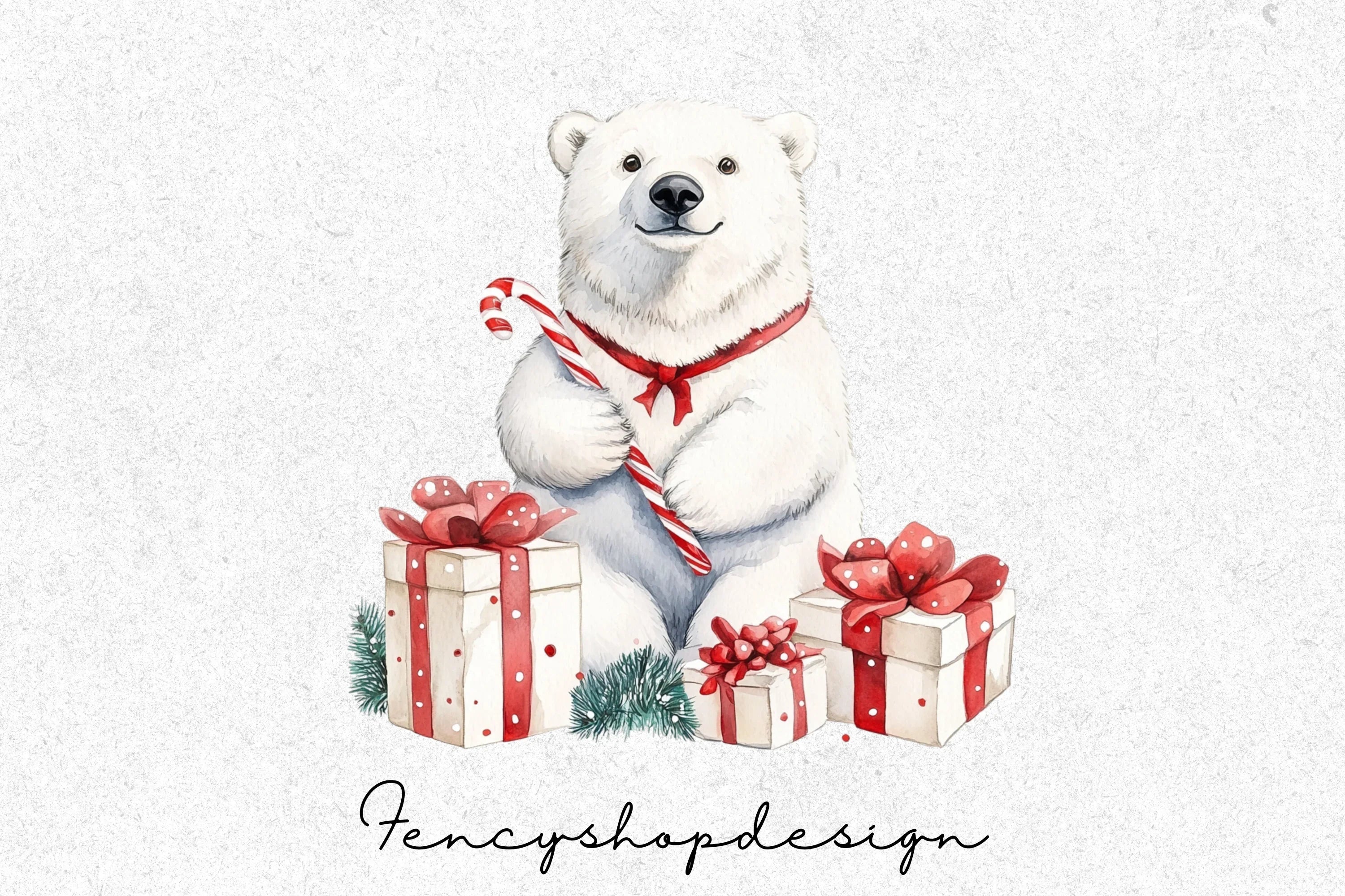 Christmas Gift Box Clipart Bundle