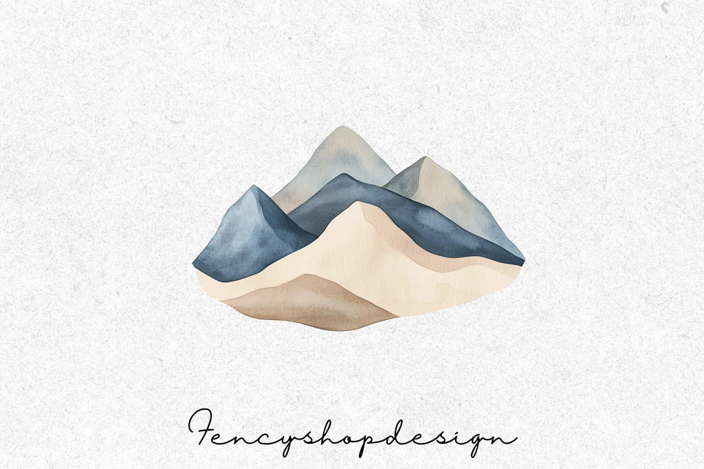 Serene Mountain Clipart Bundle