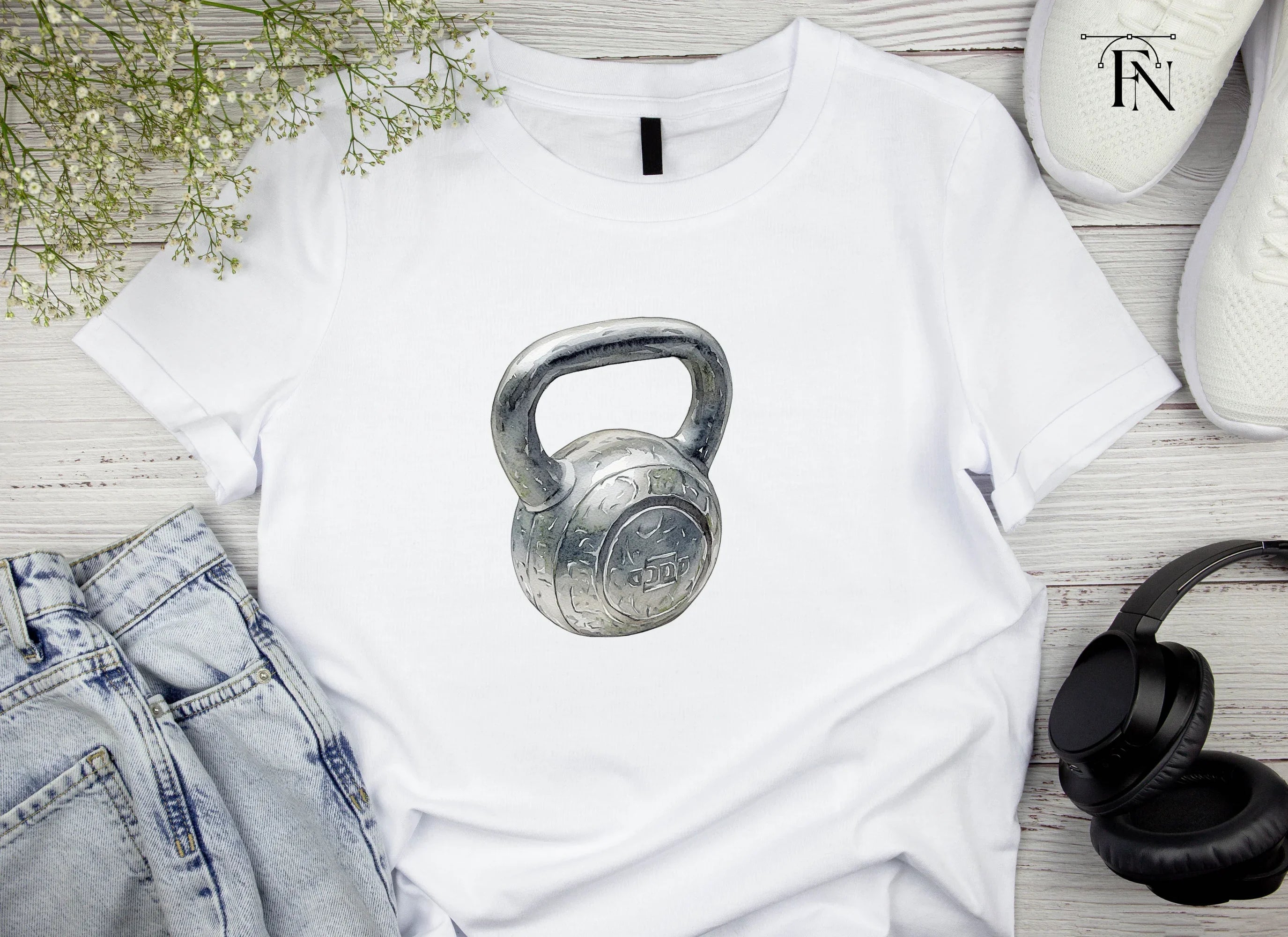 Kettlebell Workout Clipart Bundle