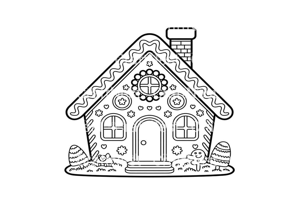 Gingerbread House Coloring Books