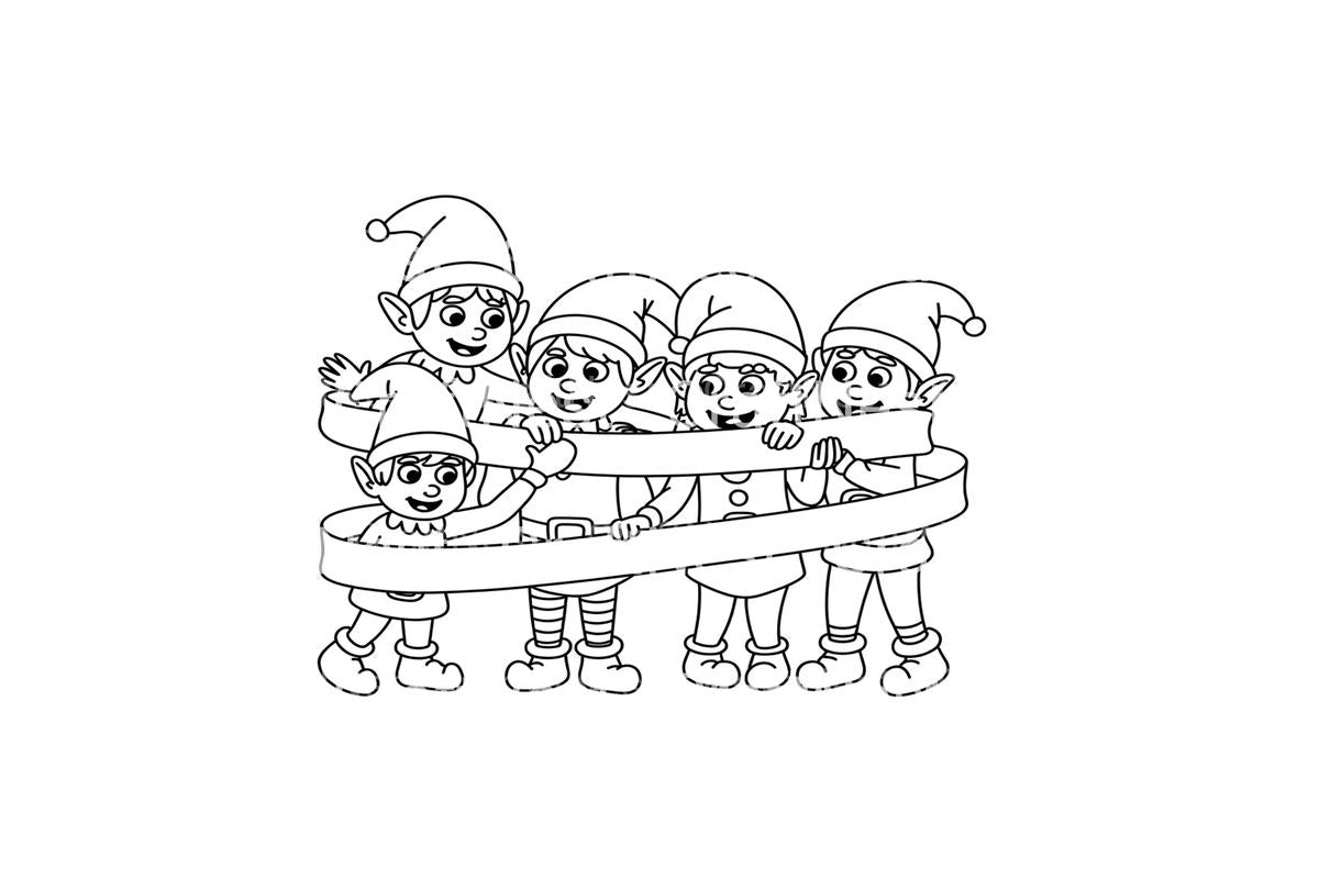 Christmas Elf Adventures Coloring Books
