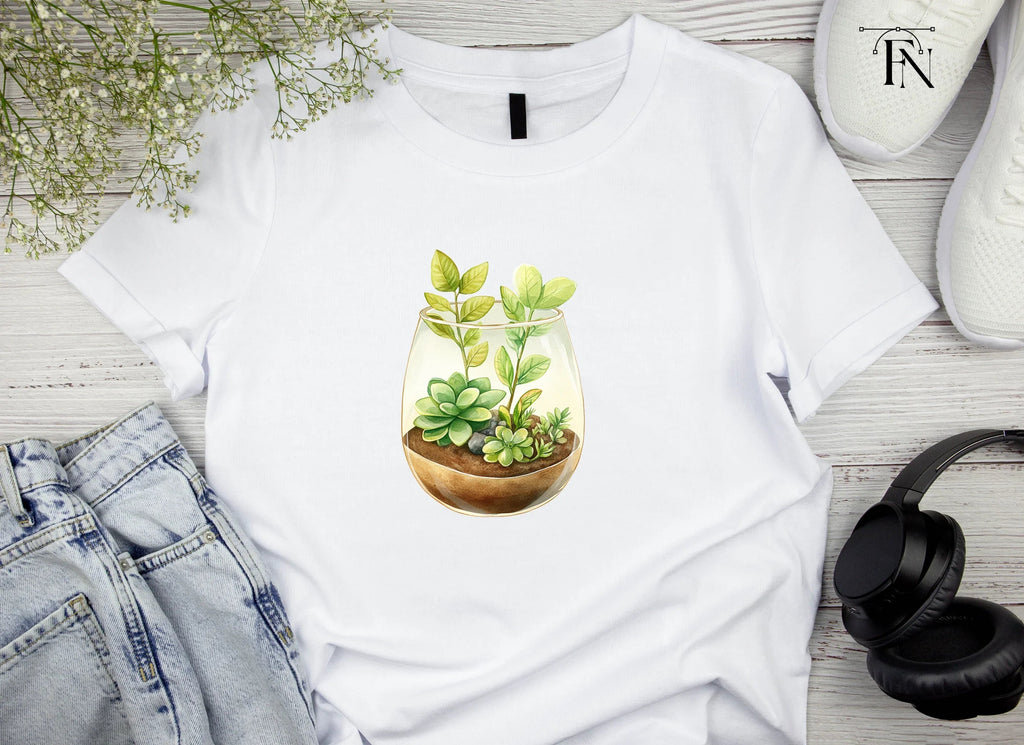 Succulent Terrarium Clipart Bundle