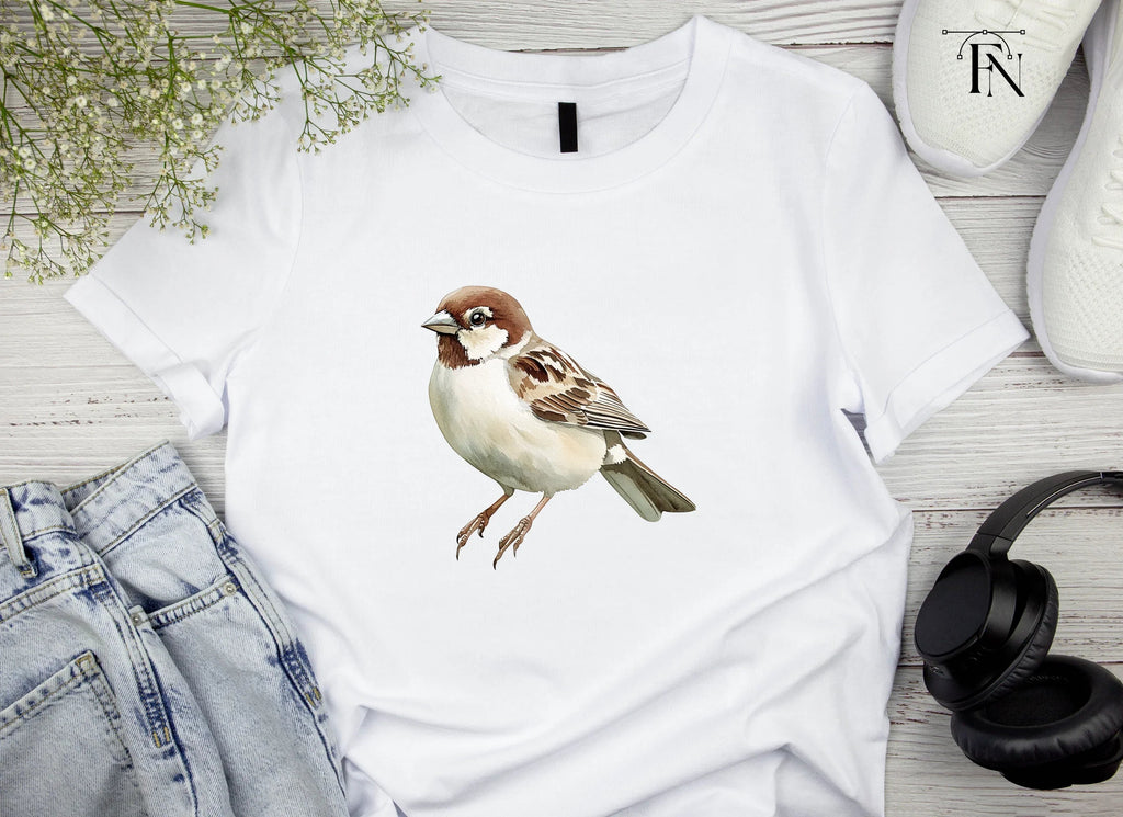 Realistic Sparrow Bird Clipart Bundle
