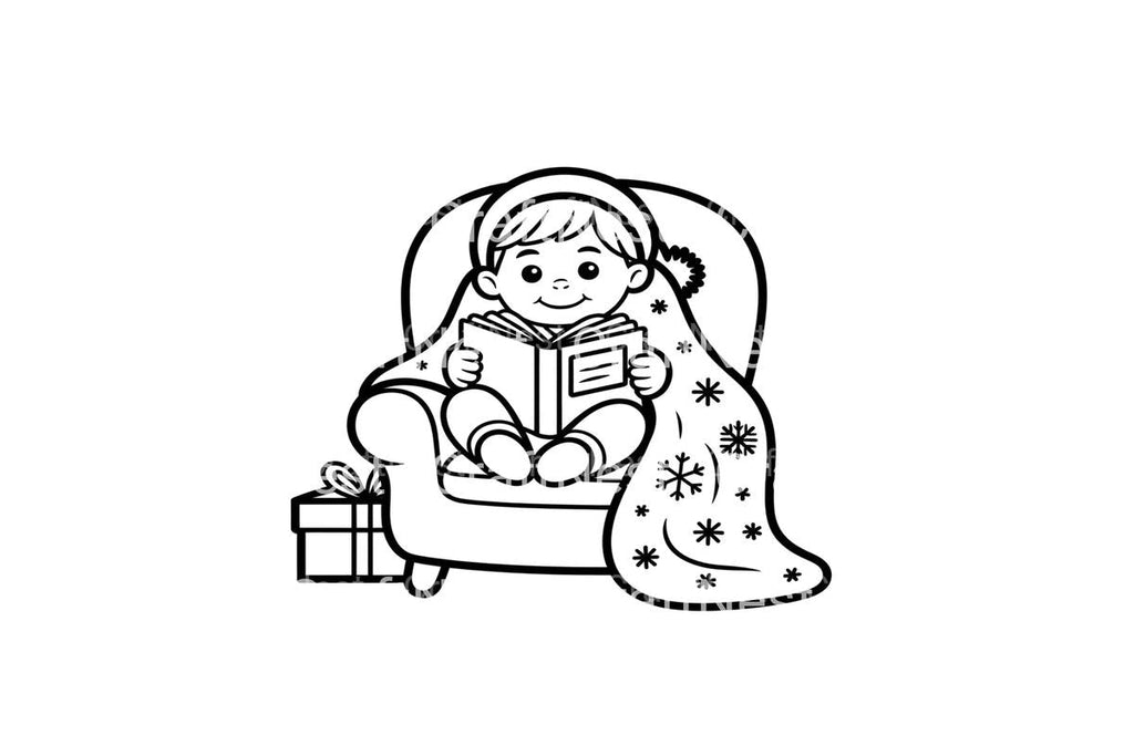 Self Care Reading Boy Coloring Books