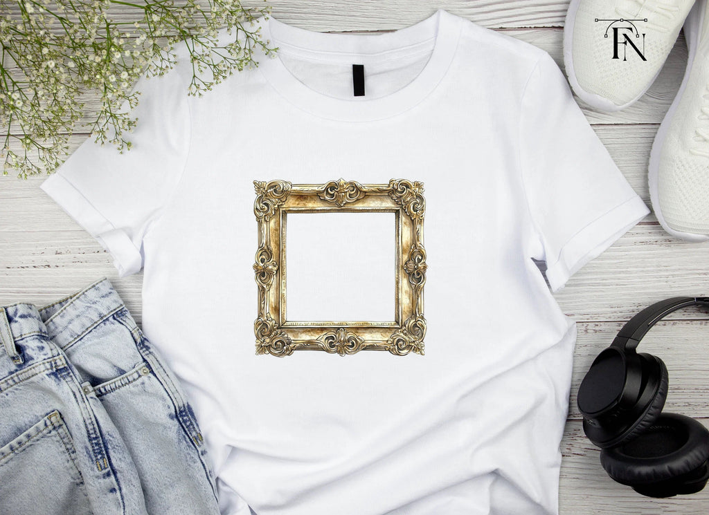 Elegant Gold Ornate Frames Clipart Bundle