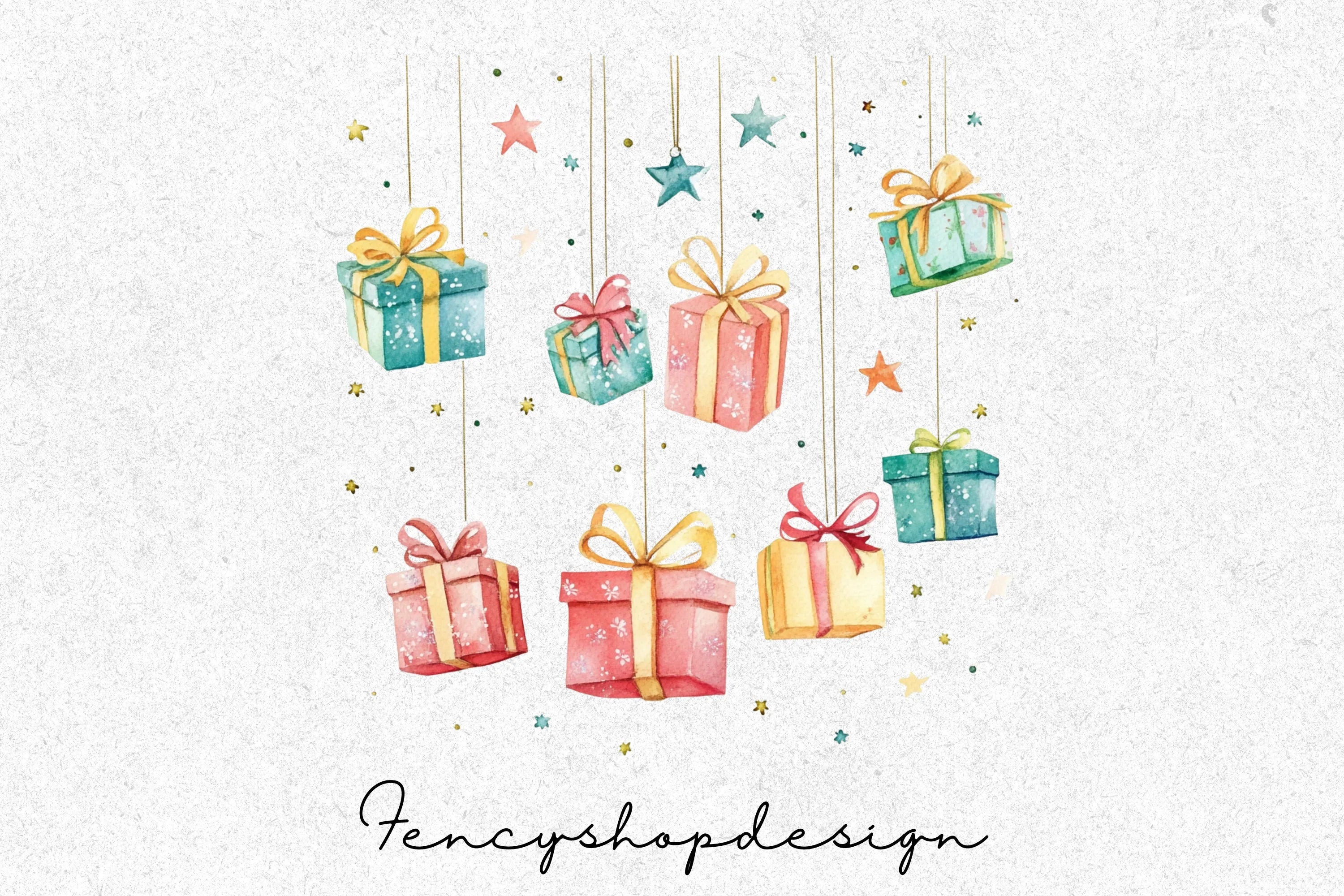 Winter Wonderland Gifts Clipart Bundle