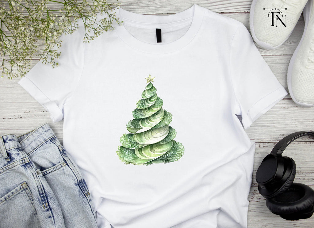 Elegant Spiral Christmas Tree Clipart Bundle