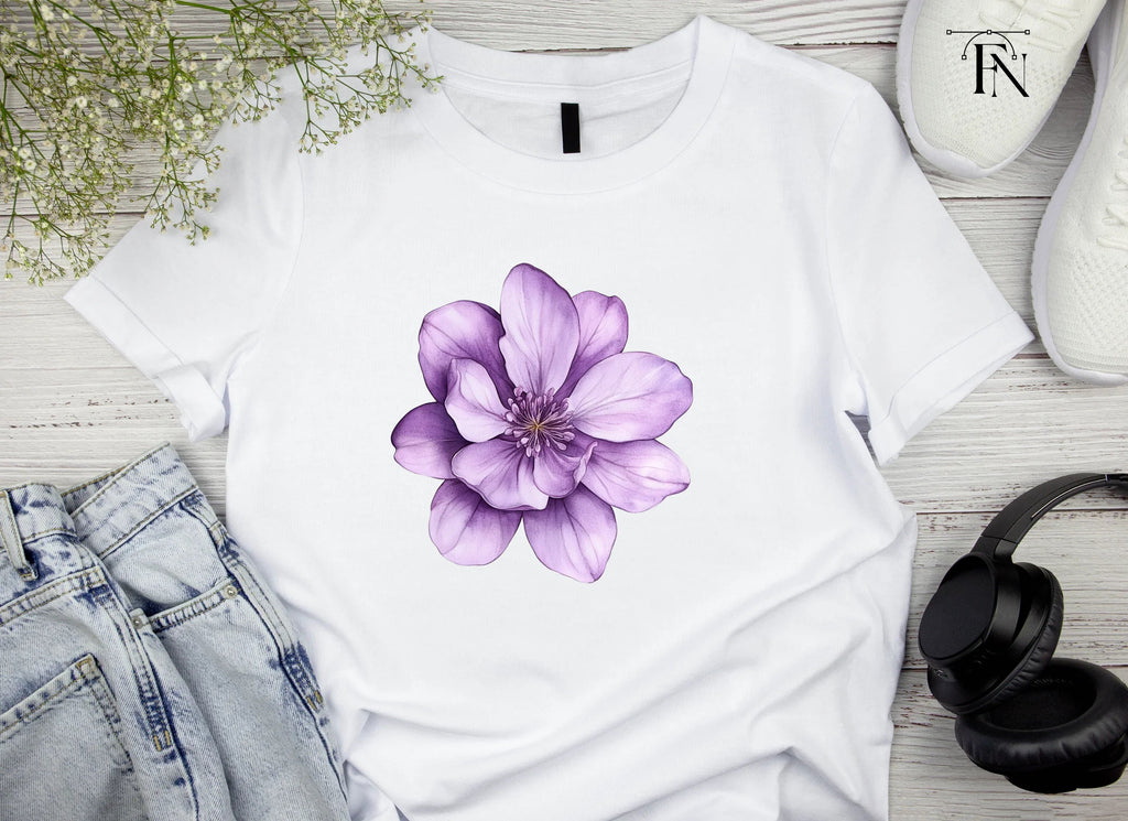 Vibrant Purple Geranium Clipart Bundle