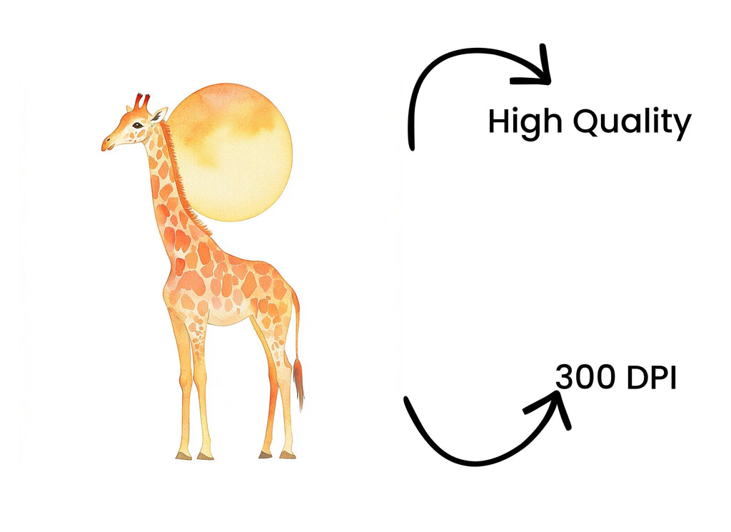 Giraffe Clipart Bundle