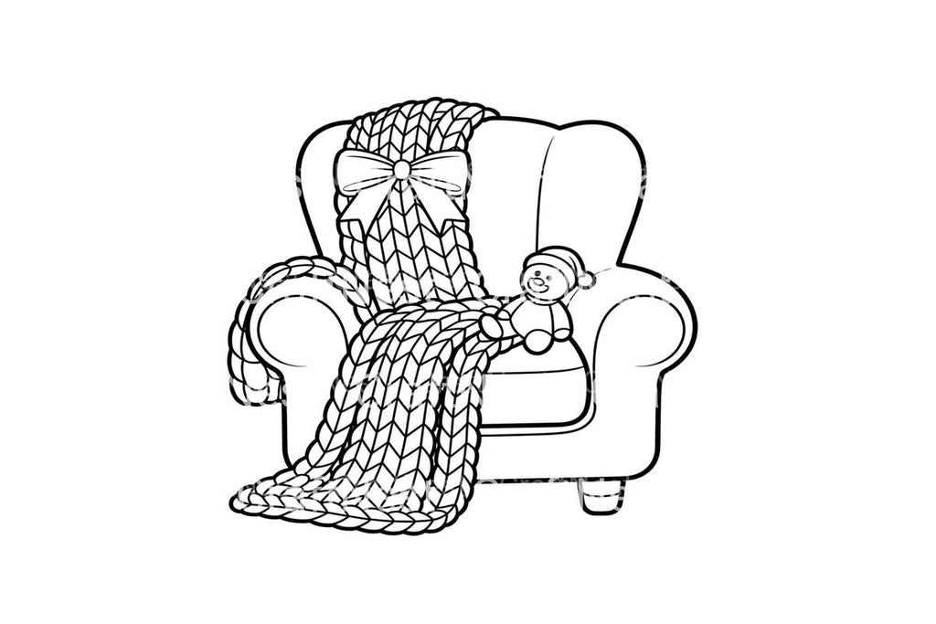 Cozy Armchair Winter Coloring Books