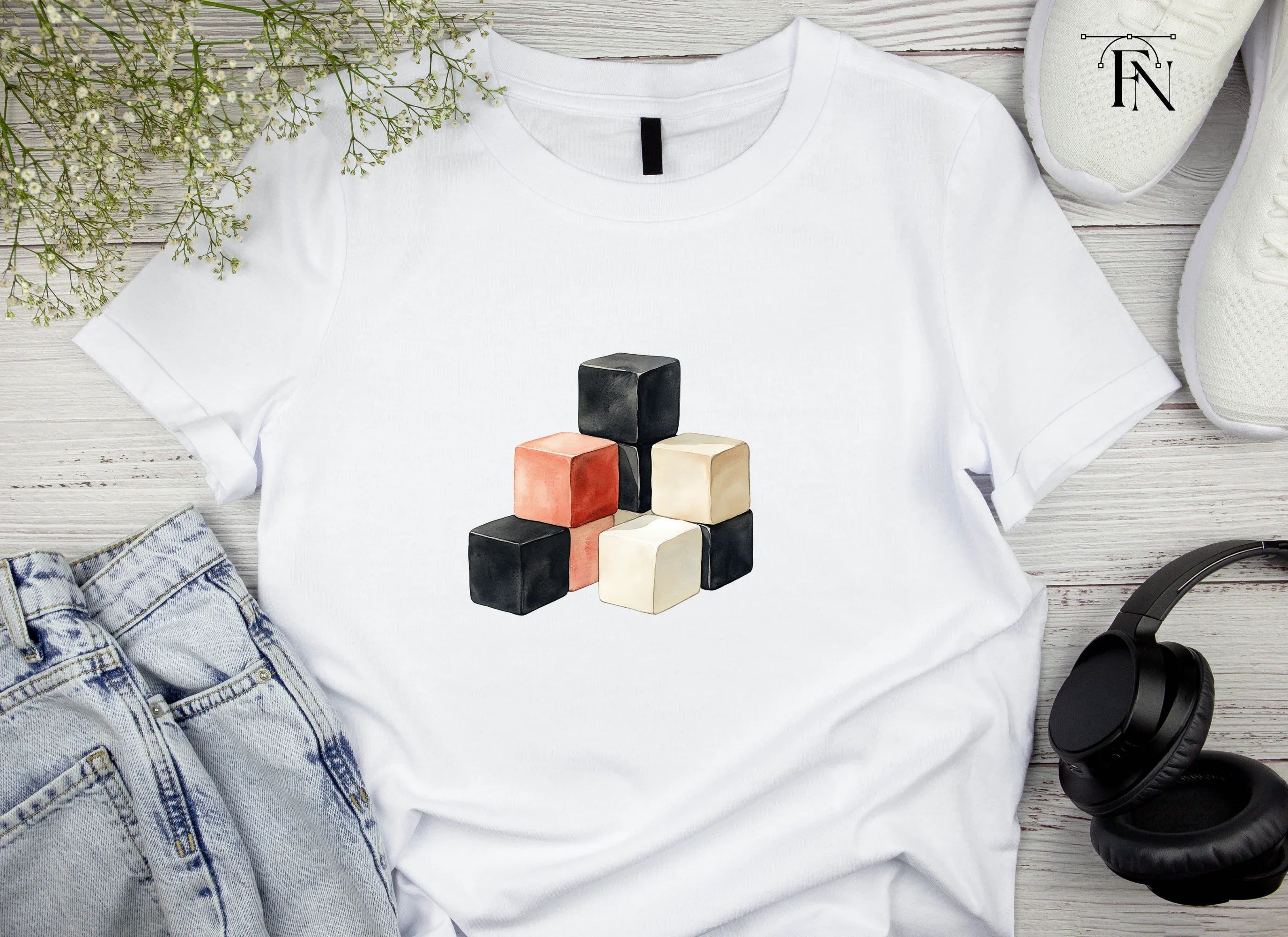 Geometric Blocks Clipart Bundle