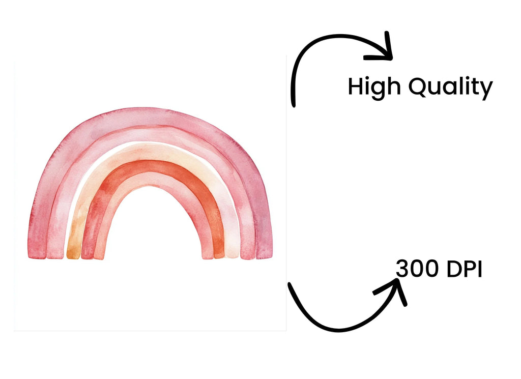 Boho Rainbow Clipart Bundle