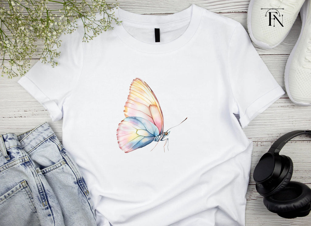 Soft Hues Butterfly Clipart Bundle